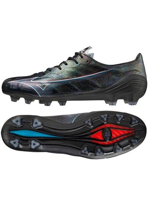 Buty piłkarskie męskie Mizuno Morelia Alpha Japan MD. Zapięcie: sznurówki. Kolor: wielokolorowy. Materiał: syntetyk, materiał. Szerokość cholewki: normalna. Sport: piłka nożna