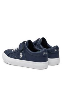 Polo Ralph Lauren Sneakersy RL00566410 C Granatowy. Kolor: niebieski. Materiał: skóra #4