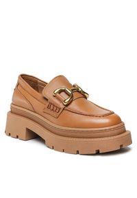 Gino Rossi Loafersy 222FW107 Brązowy. Kolor: brązowy. Materiał: skóra #5