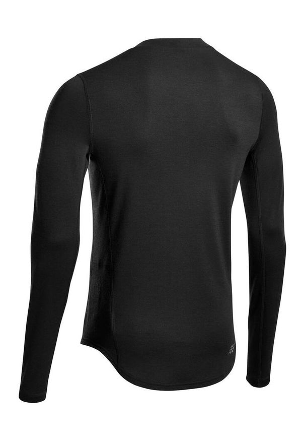Męska koszulka sportowa z długim rękawem wełna merino CEP. Kolor: czarny. Materiał: wełna. Długość rękawa: długi rękaw. Długość: długie. Sezon: zima. Sport: fitness