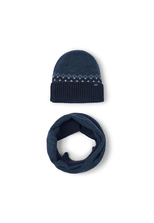 Komplet czapka i komin Mayoral. Kolor: niebieski