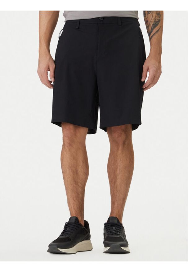 BOSS Szorty materiałowe Spirit70 50559983 Czarny Relaxed Fit. Kolor: czarny. Materiał: syntetyk