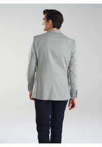 Pako Lorente - PAKO LORENTE – Szara marynarka męska z wełną. Okazja: na co dzień. Kolor: szary. Materiał: wełna. Wzór: gładki. Styl: klasyczny, casual #8