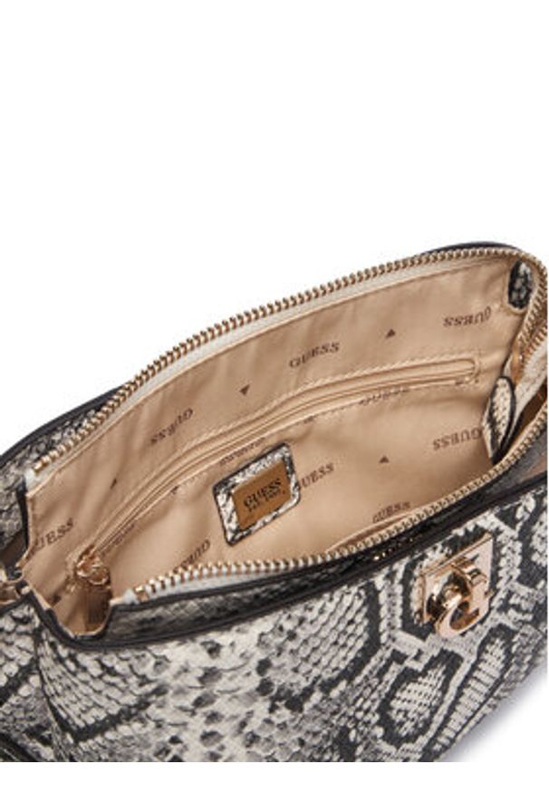 Guess Torebka Bianca Mini HWKG99 07720 Szary. Kolor: szary. Materiał: skórzane