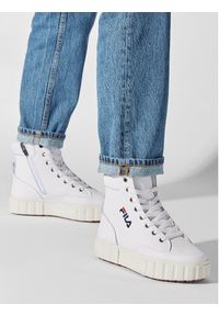 Fila Sneakersy Sandblast High FFT0052.10004 Biały. Kolor: biały. Materiał: skóra #7