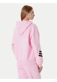 Adidas - adidas Bluza Future Icons 3-Stripes JE0183 Różowy Loose Fit. Kolor: różowy. Materiał: bawełna #3