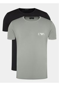 Emporio Armani Underwear Komplet 2 t-shirtów 111670 4R715 24943 Kolorowy Regular Fit. Materiał: bawełna. Wzór: kolorowy