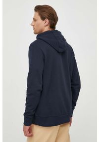 Lyle & Scott bluza bawełniana męska kolor granatowy z kapturem z aplikacją. Typ kołnierza: kaptur. Kolor: niebieski. Materiał: bawełna. Wzór: aplikacja #3