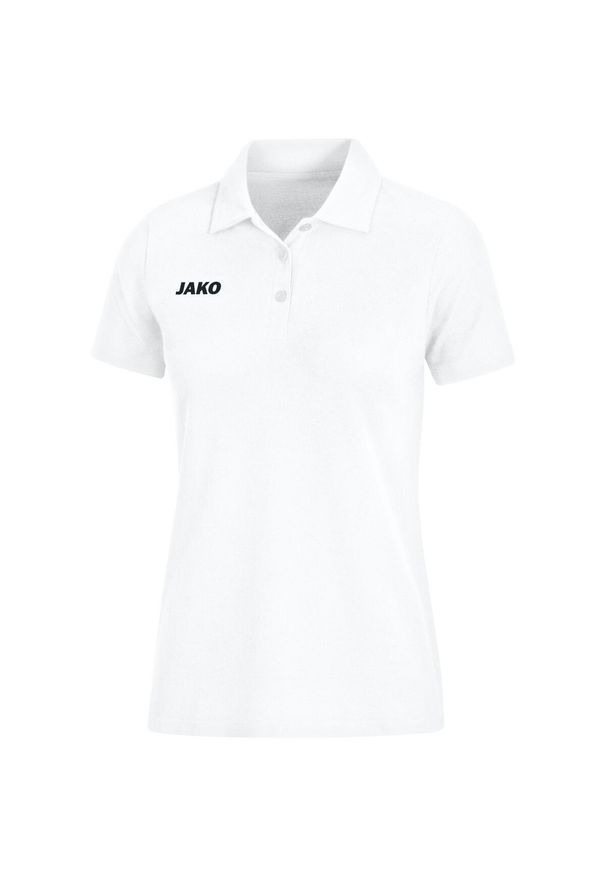 Koszulka polo dla dzieci Jako Base. Typ kołnierza: polo. Kolor: biały. Sport: piłka nożna