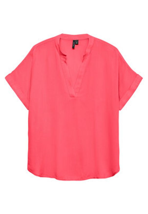 Vero Moda Bluzka Beauty 10279697 Różowy Regular Fit. Kolor: różowy. Materiał: wiskoza
