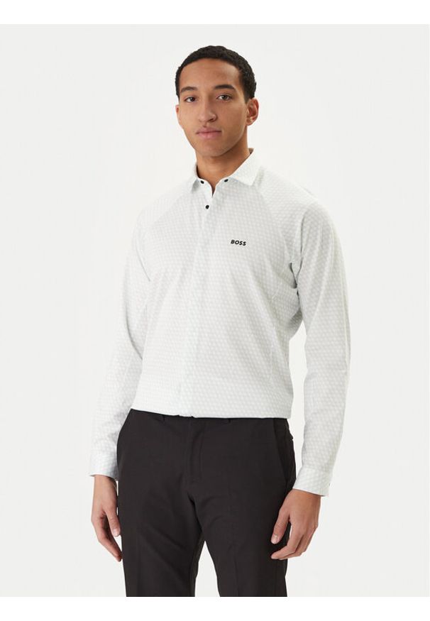 BOSS Koszula Excurse 50554481 Zielony Regular Fit. Kolor: zielony. Materiał: bawełna