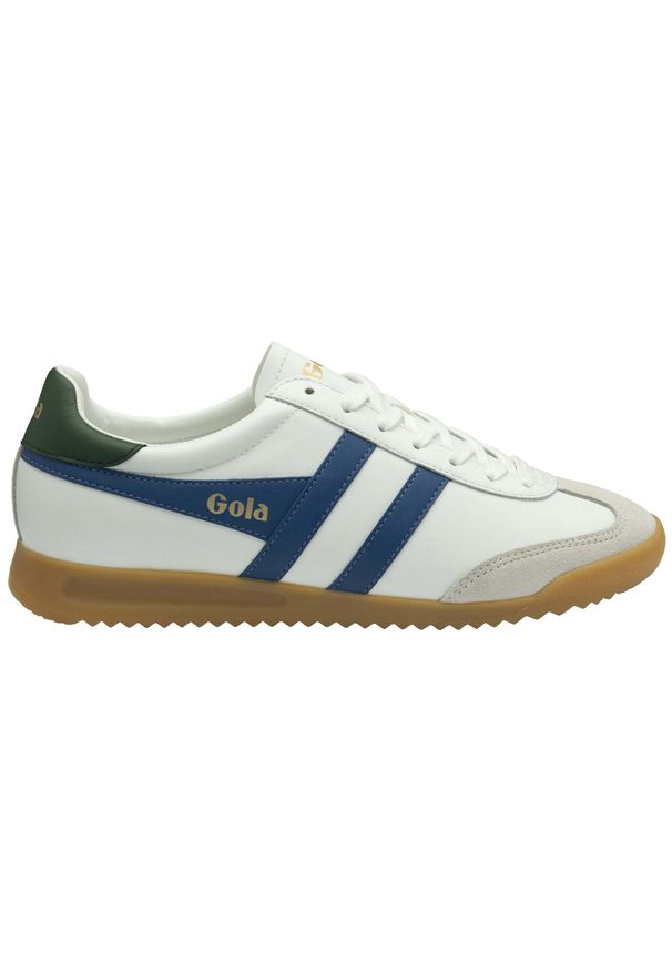 Trenerzy ze skóry Gola Torpedo Leather. Kolor: biały. Materiał: skóra