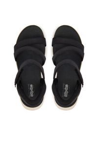 skechers - Skechers Sandały Go Walk Glide-Step 2.0 Sandal 141269/BKW Czarny. Kolor: czarny. Materiał: materiał #3