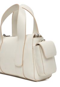 Calvin Klein Torebka Webbing Strap Pocket Bag LV04F3291G Biały. Kolor: biały. Materiał: skórzane #5