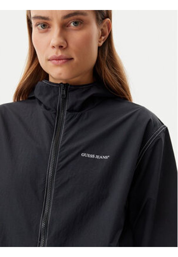 Guess Kurtka przejściowa W5GL29 WH8N2 Czarny Regular Fit. Kolor: czarny. Materiał: syntetyk