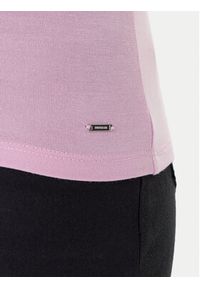 Morgan Top 192-BARBA.N Różowy Slim Fit. Kolor: różowy. Materiał: wiskoza #5