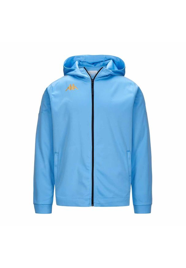 Dziecięca bluza dresowa Kappa Grevolo. Kolor: niebieski. Materiał: dresówka. Sport: piłka nożna