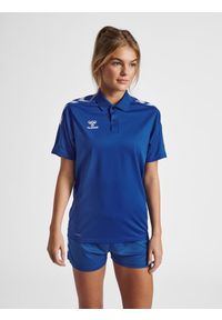 Damska koszulka polo Hummel Functional. Typ kołnierza: polo. Kolor: niebieski