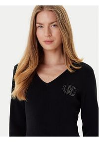 Liu Jo Sukienka dzianinowa TF5253 MS63L Czarny Regular Fit. Kolor: czarny. Materiał: wiskoza #2