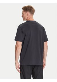 Hugo - HUGO T-Shirt Split Logo 50544185 Czarny Relaxed Fit. Kolor: czarny. Materiał: bawełna #5