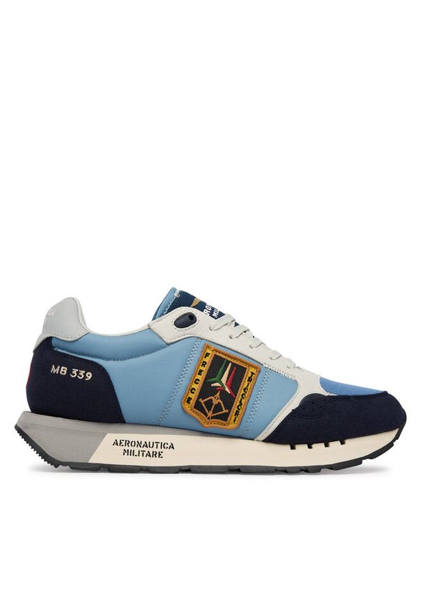 Sneakersy Aeronautica Militare. Kolor: niebieski