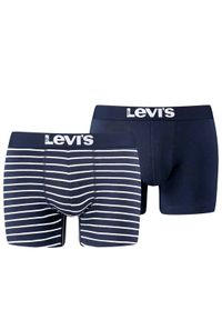 Levi's® Komplet 2 par bokserek 905011001 Granatowy. Kolor: niebieski. Materiał: bawełna