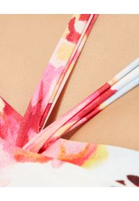 AGUA BENDITA - Top od bikini Hera Oazze. Kolor: biały. Materiał: tkanina. Wzór: aplikacja, kolorowy, nadruk, kwiaty #4