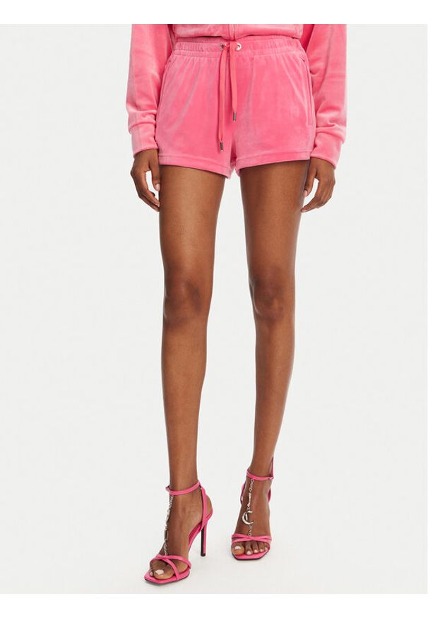 Juicy Couture Szorty sportowe Tamia JCWH121001 Różowy Regular Fit. Kolor: różowy. Materiał: syntetyk