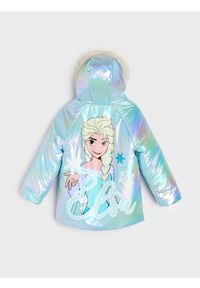 Sinsay - Kurtka z nadrukiem na plecach Frozen - błękitny. Kolor: niebieski. Wzór: nadruk