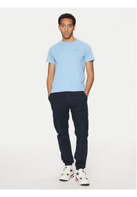 Tommy Jeans T-Shirt DM0DM04411 Niebieski Slim Fit. Kolor: niebieski. Materiał: bawełna #4