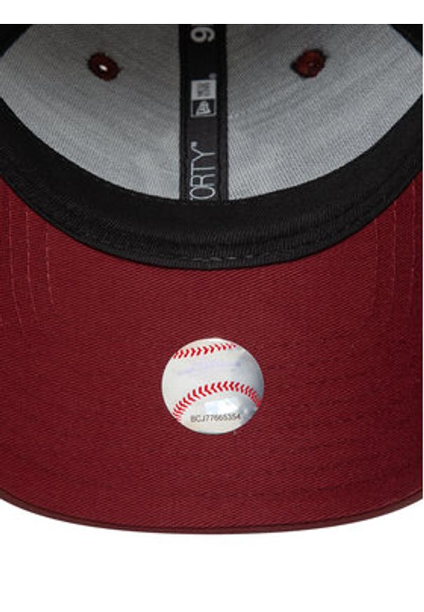 New Era Czapka z daszkiem New York Yankees Crinkled Pu 9Forty 60595395 Bordowy. Kolor: czerwony. Materiał: bawełna, materiał