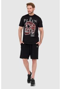 Philipp Plein - PHILIPP PLEIN Czarny męski t-shirt skull, Rozmiar L. Kolor: czarny #4