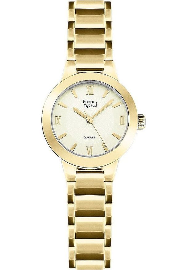 Zegarek Pierre Ricaud Zegarek damski Pierre Ricaud P21080.1161Q złoty. Kolor: złoty