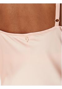 Guess Sukienka wieczorowa W5GT10 WF1T2 Koralowy Slim Fit. Kolor: pomarańczowy. Materiał: syntetyk. Styl: wizytowy #3