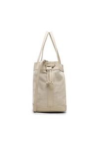 Calvin Klein Torebka Re-Lock Drawstring Bag Perf K60K610635 Écru. Materiał: skórzane #3