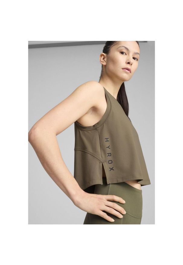 Puma - Damski top bez rękawów PUMA x HYROX CLOUDSPUN PUMA Loden Green. Kolor: zielony. Długość rękawa: bez rękawów
