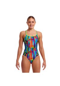 Strój kąpielowy jednoczęściowy FUNKITA The Glitch - Diamond Back. Kolor: wielokolorowy