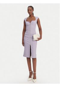 Elisabetta Franchi Sukienka koktajlowa AB-900-61E2-V430 Fioletowy Regular Fit. Kolor: fioletowy. Materiał: syntetyk. Styl: wizytowy #3