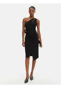 Rinascimento Sukienka koktajlowa CFC0122878003 Czarny Regular Fit. Kolor: czarny. Materiał: syntetyk. Styl: wizytowy #5