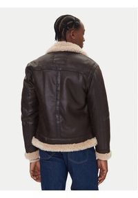 Guess Kożuch M5BL28 W2310 Brązowy Regular Fit. Kolor: brązowy. Materiał: syntetyk #4