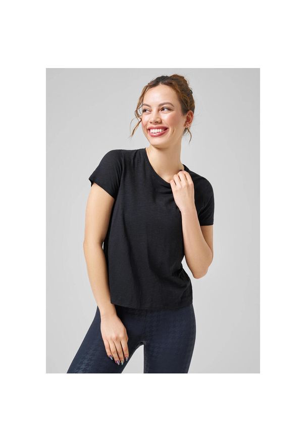 CASALL - Damski jersey Casall Soft Texture. Kolor: czarny. Materiał: jersey. Sport: fitness, joga i pilates