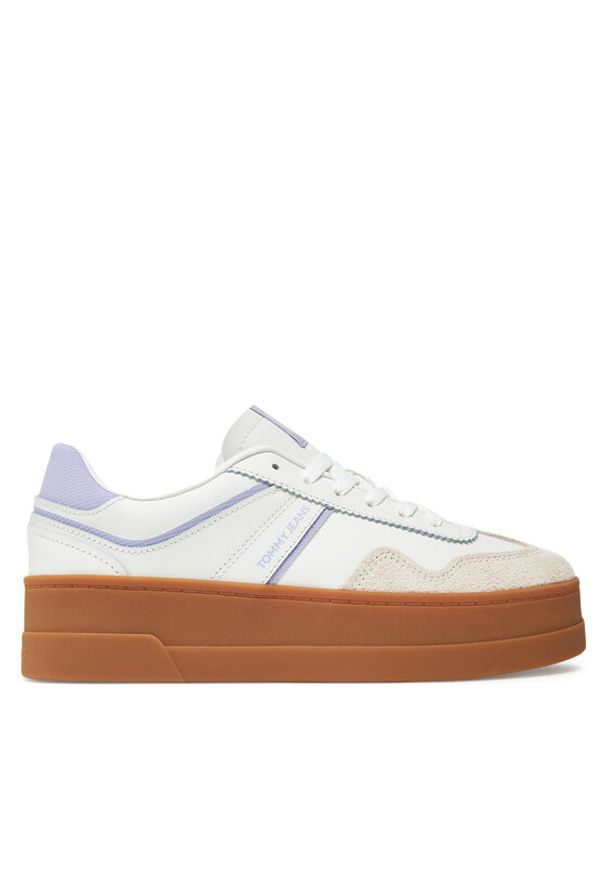Tommy Jeans Sneakersy The Greenwich Flatform EN0EN02807 Écru. Materiał: skóra