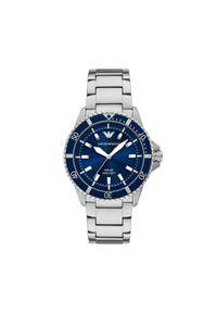 Zegarek Emporio Armani. Kolor: srebrny
