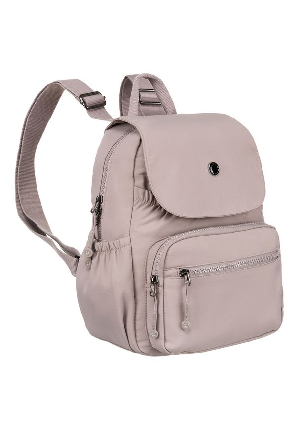 Plecak damski Peterson PTN CSM-13 liliowy. Kolor: liliowy. Materiał: poliester. Styl: casual