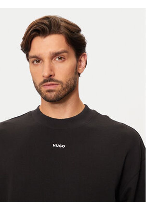 Hugo Bluza Dapocrew 50525892 Czarny Relaxed Fit. Kolor: czarny. Materiał: bawełna