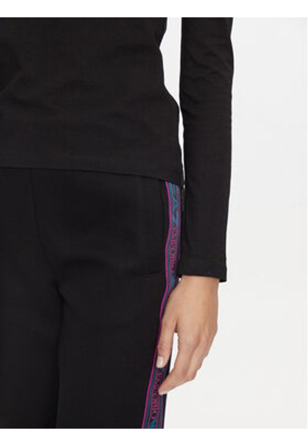 EA7 Emporio Armani Bluzka 6DTT16 TJLOZ 1200 Czarny Regular Fit. Kolor: czarny. Materiał: bawełna