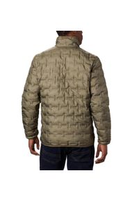 columbia - Kurtka Columbia Delta Ridge Down Jacket, Mężczyźni. Kolor: zielony. Materiał: puch, poliester, materiał. Sport: turystyka piesza
