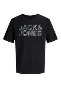 Jack & Jones T-Shirt Ejeff Logo 12288536 Czarny Regular Fit. Kolor: czarny. Materiał: bawełna #3