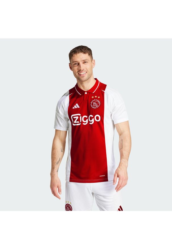 Adidas - Koszulka Ajax Amsterdam 24/25 Home. Kolor: biały. Materiał: materiał