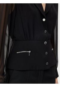 Morgan Koszula 251-CZIPA Czarny Regular Fit. Kolor: czarny. Materiał: syntetyk #4